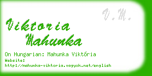 viktoria mahunka business card